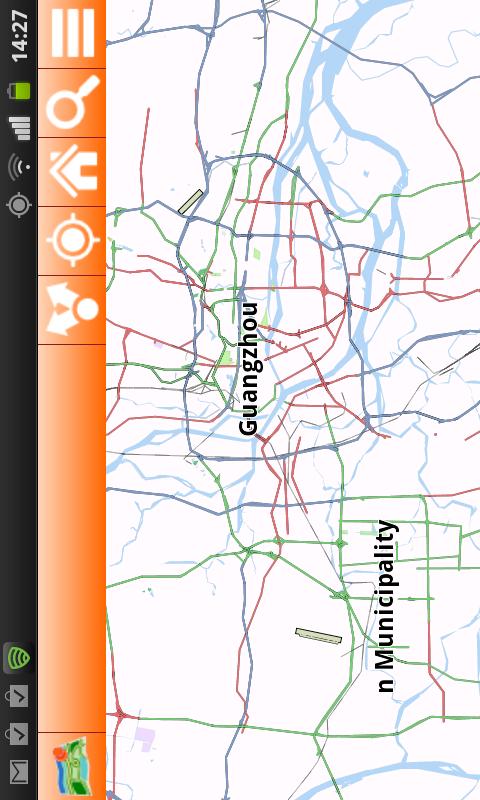 Android application Guangzhou Offline mappa Map screenshort