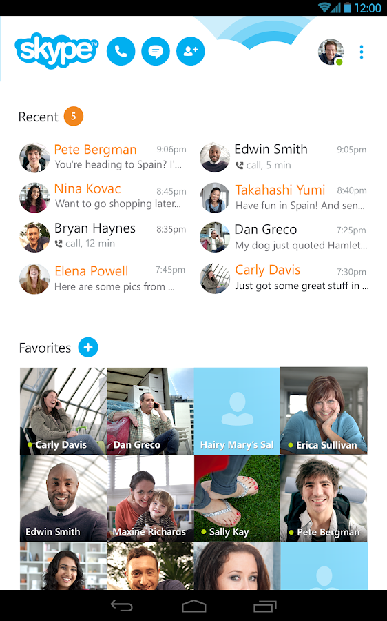 Skype - free IM & video calls - screenshot