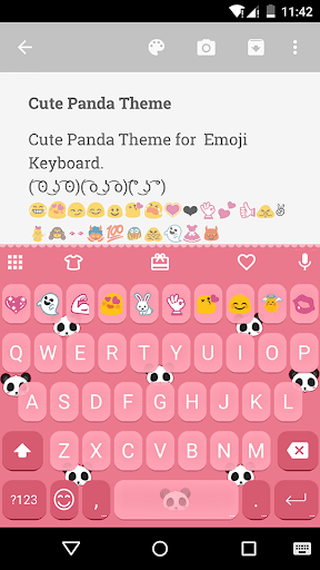 Cute Panda Emoji Keyboard