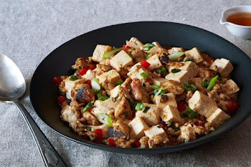 Ma Po Tofu (Stir-Fried Bean Curd with Ground Turkey or Vegan ground)