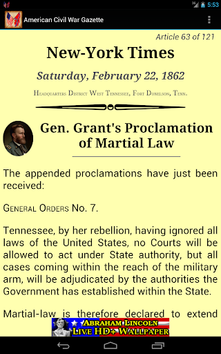 【免費教育App】1862 Feb Am Civil War Gazette-APP點子