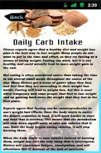 Free Daily Carb Intake APK for Android