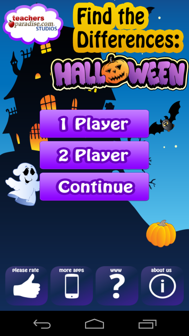 Halloween Game Find Difference Screen 1