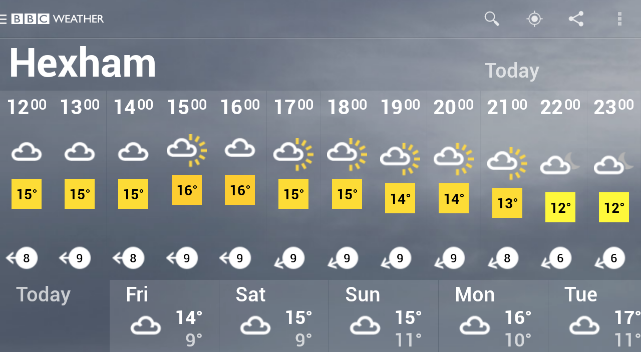 BBC Weather - screenshot