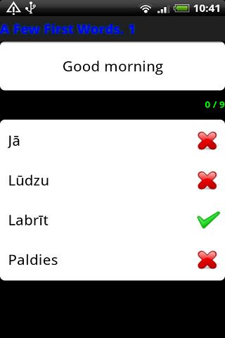 Pocket Polyglot Latvian Screen 2
