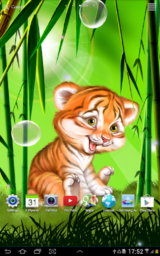 【免費個人化App】Cute tiger cub live wallpaper-APP點子