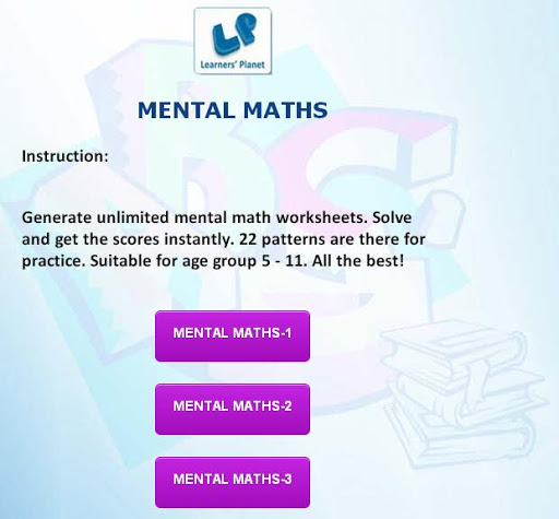 Mental Math Generator