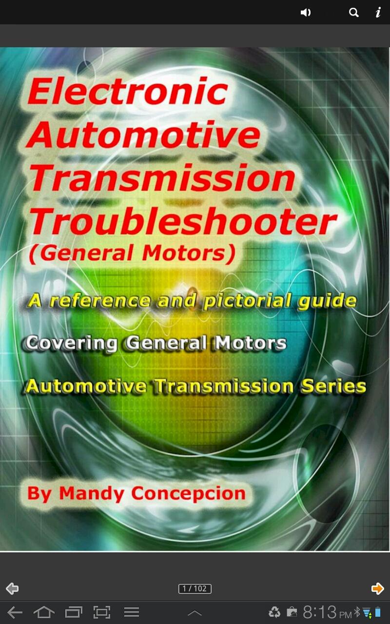GM Transmission Troubleshooter Screen 1
