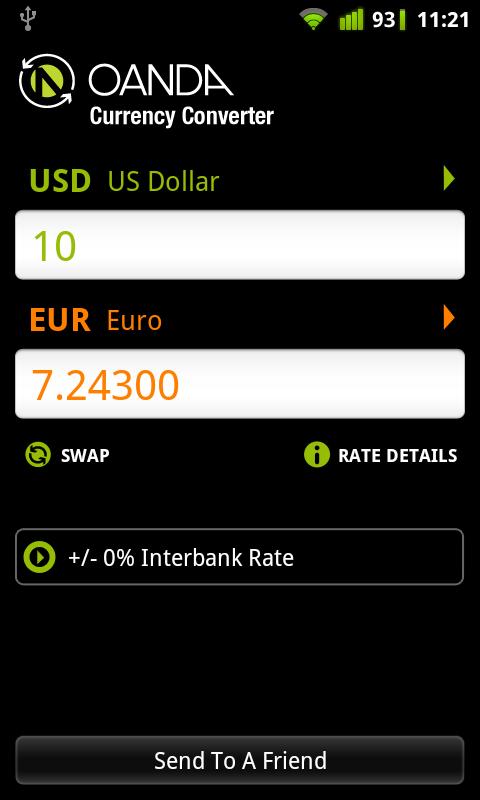 Android application Currency Converter screenshort