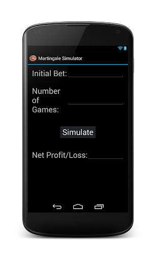 Roulette Martingale Simulator