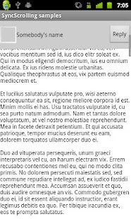 Lastest Synchronized Scrolling Library APK for PC
