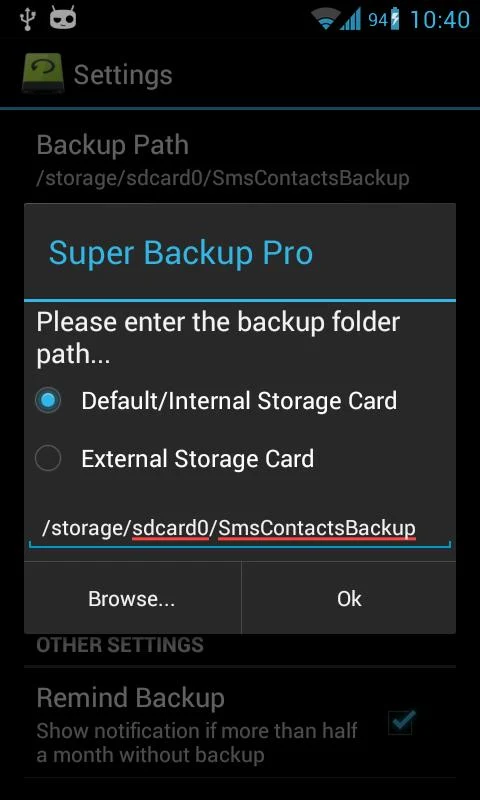 Super Backup : SMS & Contacts - screenshot