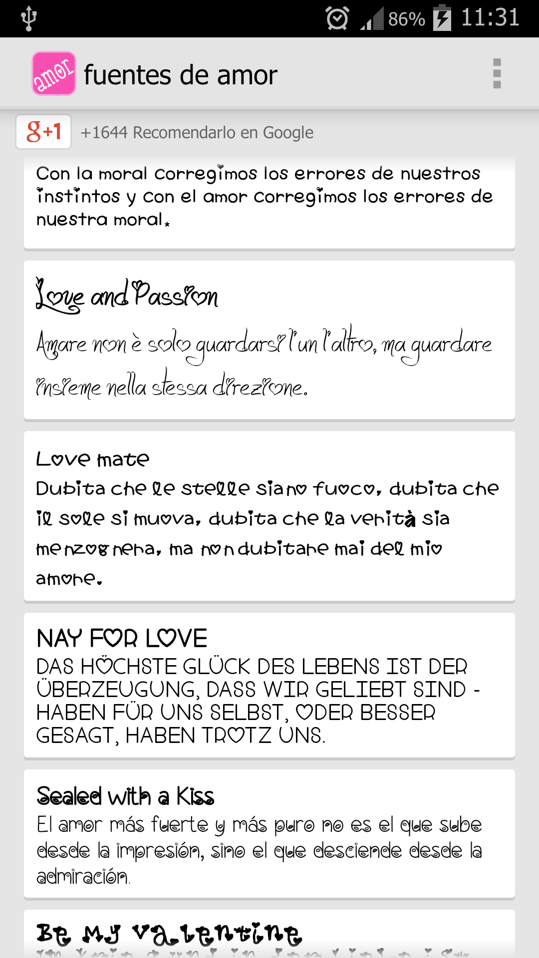 Android application Love Fonts for FlipFont with Font Resize screenshort
