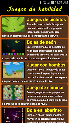 Juegos de habilidad