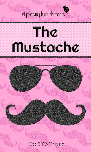 【免費個人化App】The Mustache Theme GO SMS-APP點子