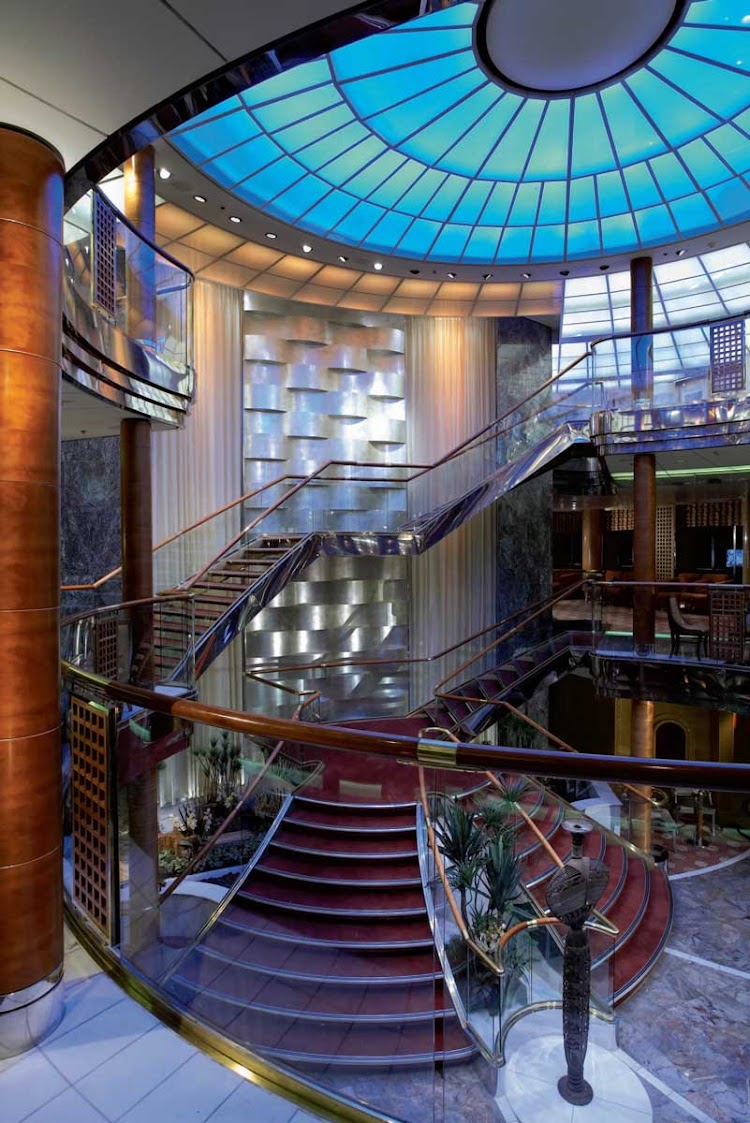 The impressive Grand Foyer on Celebrity Century.