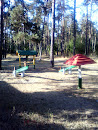Детская площадка в лесу