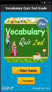 Vocabulary Quiz 2nd Grade