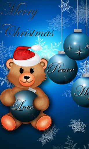 Christmas Teddy Bear LiveWallp