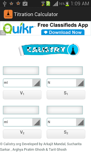 Titration Calculator