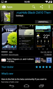 ThyrusHolo KIT KAT Black Theme - screenshot thumbnail