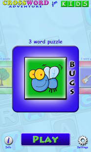 Android application Crossword Adventure for Kids screenshot
