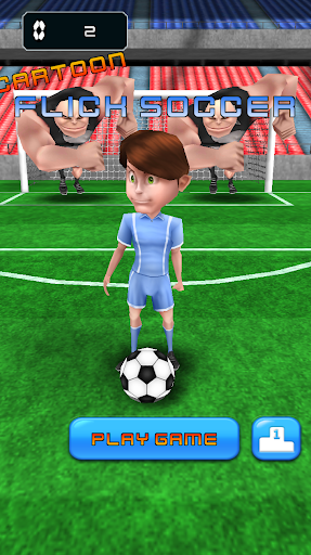 Cartoon Flick Soccer-free kick