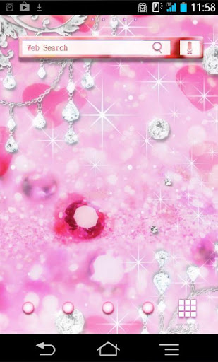 きせかえ壁紙☆Jewel pink sparkling