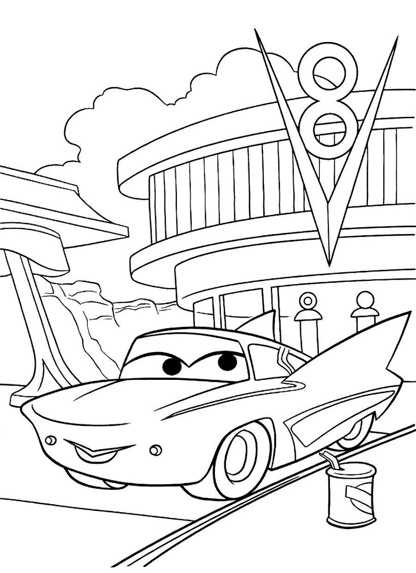 Cars Colouring Screen 2
