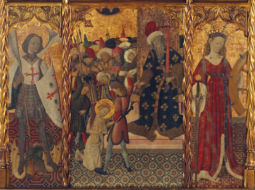 Saint Michael, Martyrdom of Saint Eulalia and Saint Catherine