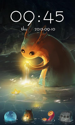 Nessie GO Launcher Theme