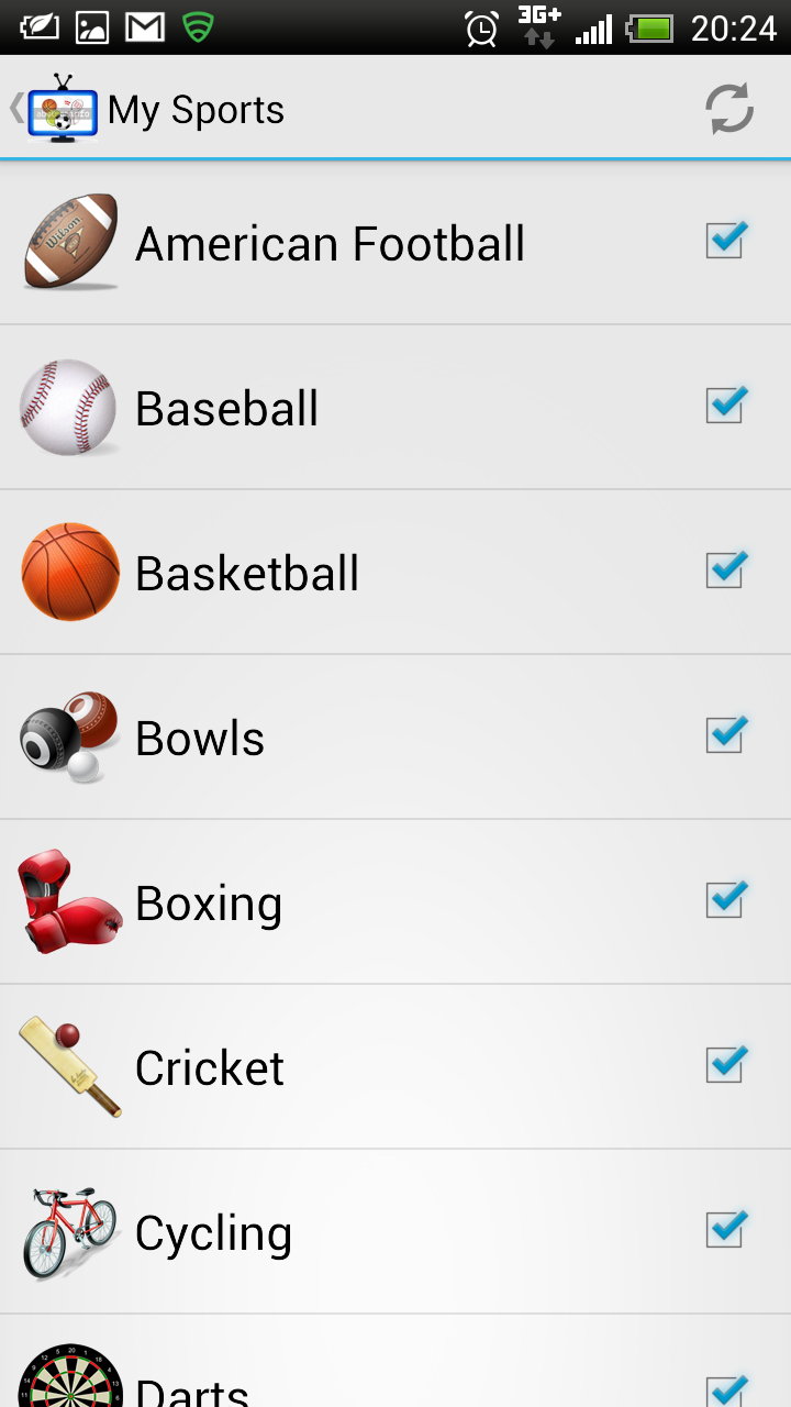 Live Sport On TV Worldwide Screen 3