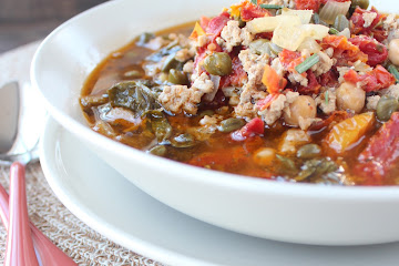 Healthy Greek Turkey Soup