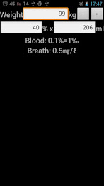 Alcohol limit calculator poster 1