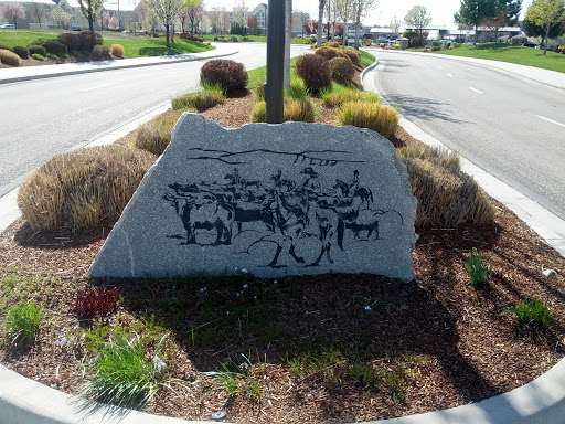 Cattle and Cowboy Rock Mural