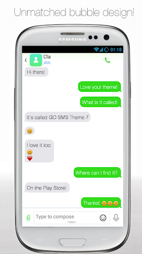 免費下載個人化APP|GO SMS Theme 8 Green app開箱文|APP開箱王