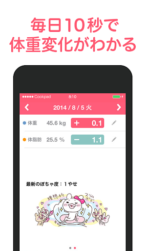 【免費健康App】ダイエット 体重記録 - by クックパッドダイエット-APP點子