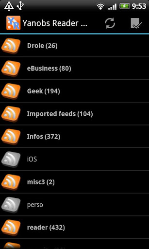 Yanobs Reader RSS feeds