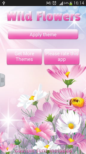 GO SMS Pro Wild Flowers