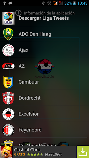 Widget Eredivisie PRO 2015 16