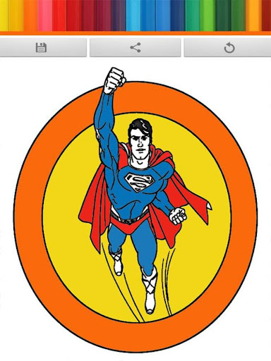 【免費教育App】Hero Superman Coloring-APP點子