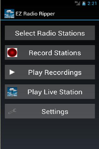 EZ Radio Ripper Screen 1