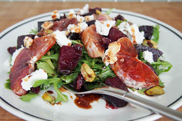 Beet and blood orange salad