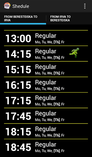 Irva Bus Schedule