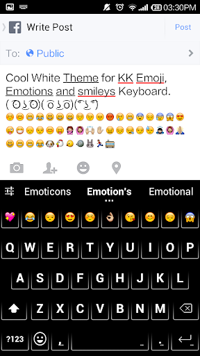 免費下載個人化APP|Cool White - Emoji Keyboard app開箱文|APP開箱王