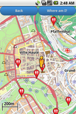 Luxembourg Amenities Map free