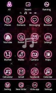 pinkmusic Theme GO Launcher EX - screenshot thumbnail