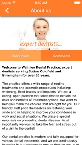 【免費醫療App】Walmley Dental Practice-APP點子