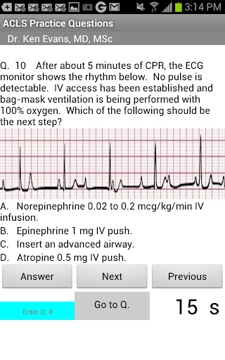 ACLS Practice Test 1