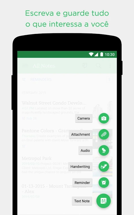   Evernote: captura de tela 